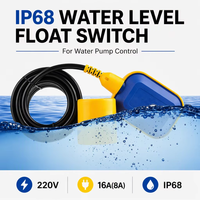 Interrupteur de niveau de flotteur pour réservoir d'eau carré HUNGSO 2m 2 mètres, interrupteur de niveau de liquide M15-2 pour pompe à eau