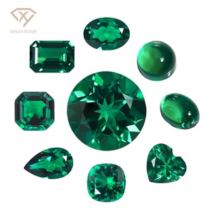 Wholesale Colored Gmestones Lab Grown Zambian Price Per Carat Hydrothermal Emerald Zambian Stone for Jewelry - Product Image 2