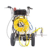Machine de marquage routier par pulvérisation à froid Kelifa KLF-200 pour parkings, moteur Honda GX200 6,5 CV 3300 PSI, faible coût d'entretien