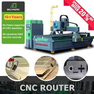 bcam 1325 linear atc cnc desktop cnc router machine jinan factory price woodworking machinery