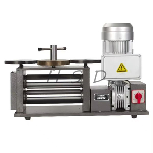 Machine à laminer 250 mm 750 W pour la fabrication de bijoux en or et en argent, lamination de fil plat et rond avec interrupteur marche/arrêt - Product Image 2