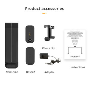 Lámpara LED de 40W para Mesa de Manicura, 85cm de Longitud, con Soporte para Teléfono, para Trabajo en Salón y Grabación de Video - Product Image 2