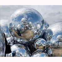Sphère gonflable géante de boules argentées gonflables de miroir d'amusement de qualité marchande pour des événements