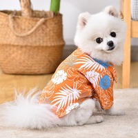 T-shirt respirant pour chien, style Hawaï, XS-XXL, accessoire d'été pour chiens de petite et moyenne taille