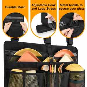 Bolsa plegable para secar platos de camping, escurridor de vajilla portátil de malla, organizador para autocaravanas y campistas - Product Image 4