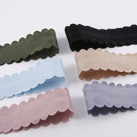 Ruban en velours et dentelle polyester-coton pour accessoires de cheveux faits main, nœuds, vêtements, chaussures, chapeaux et loisirs créatifs