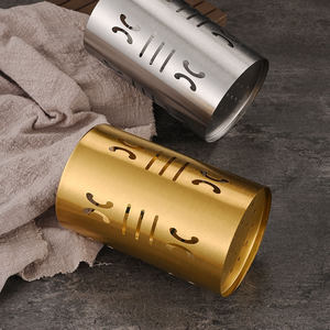 Support à baguettes en acier inoxydable, organisateur de cuisine multifonction, cage de rangement pour couverts, hauteur 6-7,9 pouces - Product Image 2