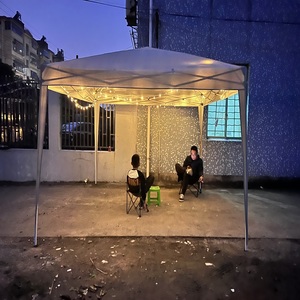 Bán hàng nóng Thiết kế đẹp bóng râm buồm gazebo với năng lượng mặt trời dẫn ánh sáng - Product Image 2