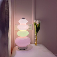 Lampe sur pied en fer colorée en forme de guirlande de bonbons, design créatif Macaron pour chambre et salon, ampoule à économie d'énergie
