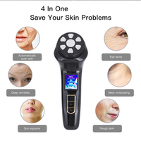 Mini masseur facial chauffant haute fréquence anti-rides multifonction, instrument de beauté pour le cou en forme de V, blanchiment du cou, lifting du visage USB