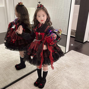 2025 Halloween gótico vampiro Lolita vestido niña princesa disfraz para niñas bebés - Product Image 4