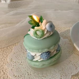 Velas Aromáticas de Macarons Hechas a Mano para Navidad, Regalo de Cumpleaños, Velas de Cera de Soja con Etiqueta Privada Personalizada - Product Image 3