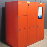 Système de casiers en acier sans clé en libre-service 24h/24 et 7j/7, casier intelligent pour le stockage des bagages