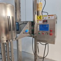 Homogénéisateur de levage pneumatique mélangeur à tambour Mobile cosmétiques peinture sirop électrique homogénéisation mélange émulsifiant Machine