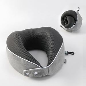 Sleeping Essentials for Long Flight 360° Head Support Degree Comfort and Breathability Travel <b>Memory</b> <b>Foam</b> Neck Pillow - Product Image 2