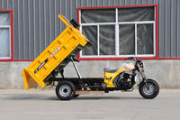 Tricycle de transport à essence, benne basculante motorisée robuste à 3 roues pour le transport agricole et agronomique