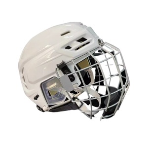 <span class=keywords><strong>Casque</strong></span> de hockey sur gazon pour jeunes - <span class=keywords><strong>Casque</strong></span> de hockey en ligne ventilé et réglable avec masque facial en acier - Product Image 1
