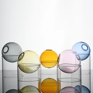 Vases en cristal en verre soufflé à la main créatifs bon marché