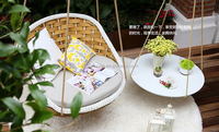 Nouvelle Arrivée : Fauteuil Suspendu Confortable en Rotin PE avec Cadre en Aluminium pour Patio et Cour de Villa