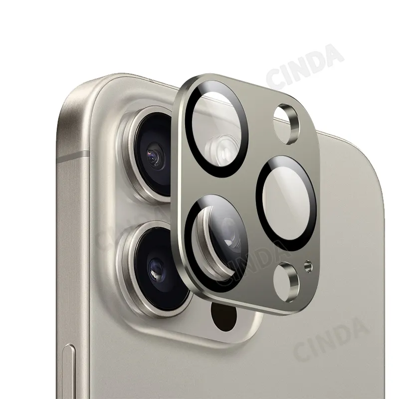 كاميرا لهاتف iPhone 15 Pro Max 15 Pro 9H من الزجاج المقسى ، كاميرا درع ، عدسة ، فيلم ممتاز ، منفذ المصنع