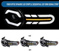 Nouveau phare LED pour Toyota Land Cruiser, ensemble de phares 12V 6000K, état neuf, avec feux de jour et clignotants, pour modèles 2007-2020