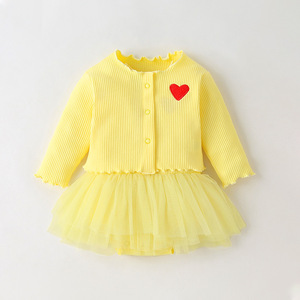 <span class=keywords><strong>Ropa</strong></span> para gatear para niña recién nacida, bolso de bebé, falda de malla, traje infantil de primavera y verano para 0 a 1 años - Product Image 3