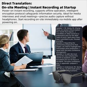 Gafas Traductoras con IA HY-C8, Traducción en Tiempo Real en 144 Idiomas, Grabadora de Voz, Asistente para Música y Reuniones, Viajes de Negocios - Product Image 6