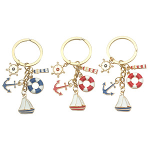 Portachiavi Creativo con Pendente a Forma di Faro, Salvagente, Timone e Ancora per Regalo - Product Image 5