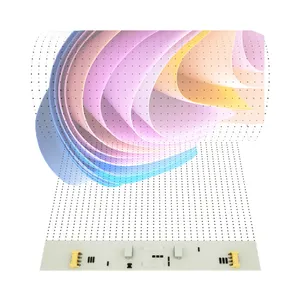 Schlussverkauf P6 ultra-dünne transparente led-folie 360-grad-roller flexible led-transparente anzeige