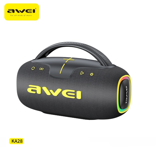 Factory 6H IPX5 Waterproof Outdoor Travel Portable for Bluetooth Speaker RGB LED Lighting USB Rich Bass Wireless Plastic