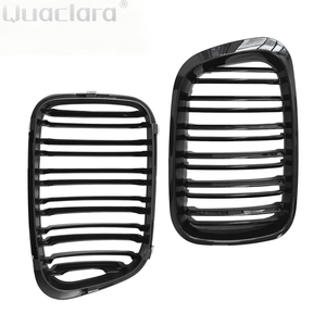Grilles de calandre avant noires brillantes pour BMW Série 3 <span class=keywords><strong>E46</strong></span> 316i 318i <span class=keywords><strong>320i</strong></span> 323i 325i 328i 330i 1998 <span class=keywords><strong>1999</strong></span> 2000 2001 - Product Image 2