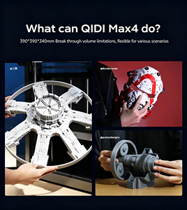<span class=keywords><strong>QIDI</strong></span> <span class=keywords><strong>Max</strong></span> 4 Combo 3D-Drucker Desktop Hochgeschwindigkeits-Mehrfarben-FDM Industrieller Automatischer Großformatiger Mehrfarbiger 3D-Drucker - Product Image 6