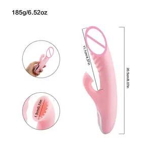 Clitoral G-Spot Sucking Rabbit Rose Vibrator 2 in 1 One-Click Burst Clit Sucking Vibrating Dildo with Vibrations and Clitoris