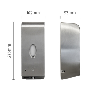 Aolq Loạt 304 Vật Liệu Thép Không Gỉ Tự Động Cảm Biến Xà Phòng <span class=keywords><strong>Dispenser</strong></span> Cảm Biến Hồng Ngoại Vandal-Proof Key-Lock - Product Image 4