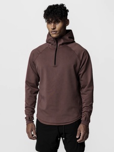 Nova Chegada Ropa Deportiva Mujer Tendencia 2023 Personalizado Zip Manga Longa Top Ginásio Casacos Com Buracos De Polegar para Homens - Product Image 6