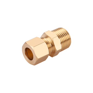 Boeray CA360 Conector de Compresión Forjado 1/4"x1/4" NPT Macho Recto, Adaptador de Acoplamiento Modelo RP6001 para Aire Industrial y Camiones - Product Image 1