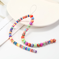 Perles d'argile polymère multicolore DIY, disques d'argile et boule de bijoux, perles d'espacement pour la fabrication de bijoux, vente en gros