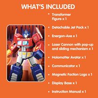BLOKEES Transformers Action Edition Action Figure Robot Toy Warna Merah Biru dengan Simbol