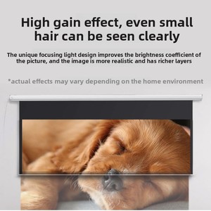 Màn hình máy chiếu điện Định dạng <span class=keywords><strong>16</strong></span>: <span class=keywords><strong>9</strong></span> màn hình chiếu tự động kích thước 84-200 inch với điều khiển từ xa - Product Image 4