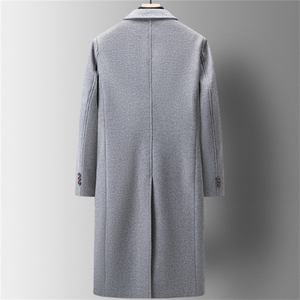 <span class=keywords><strong>Manteau</strong></span> long en <span class=keywords><strong>laine</strong></span> pour <span class=keywords><strong>homme</strong></span>, double boutonnage, au-dessus du genou, épais, pour l'automne <span class=keywords><strong>et</strong></span> l'hiver - Product Image 4