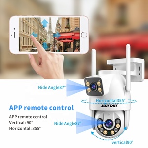 Caméra de sécurité <span class=keywords><strong>IP</strong></span> sans fil Jortan 4MP avec carte SIM, double <span class=keywords><strong>voix</strong></span> et double objectif, caméra extérieure sans fil à 360 degrés - Product Image 5