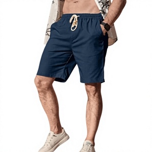 Pantalones Cortos Personalizados para Hombre con Logotipo Frontal, 100% Algodón Satinado, Transpirables, Cintura Media Elástica, Venta al Por Mayor, Todas las Tallas y Colores - Product Image 1