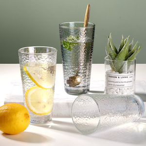 Transparent Glass Tumbler High Capacity Beverage Cup For Water Tea Party Use Unisex - Product Image 1