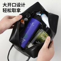 2025 Top Meilleur Le Plus Vendu Sur Alibaba 2024 Washbagling Sacs Bagages Homme Voyage Organisateur PU En Cuir Trousse De Toilette