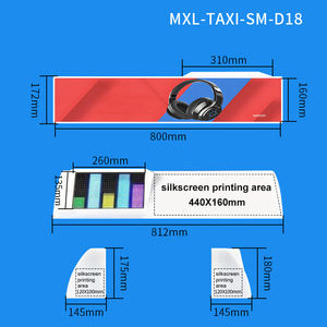 Pantalla LED Publicitaria para Taxi, Pantalla Electrónica de Alta Luminosidad a Todo Color, Luz de Techo Electrónica Automotriz - Product Image 4