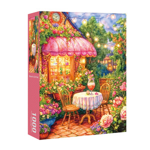 Puzzle en velours 1000 pièces Cottage romantique Puzzle pour adultes Matériel en carton gris Cadeau stimulant le cerveau - Product Image 5