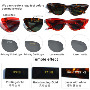 Occhiali da Sole TFB 2025 in Acetato Quadrati Neri Stile Vintage Anni '90 Trendy di Lusso con Logo Personalizzato Unisex Cool Unici UV400 Montatura Completa - Product Image 6