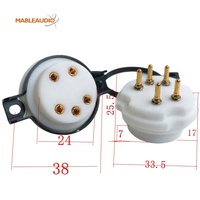 MAEZ0025 EIZZ Petite prise à 5 broches en tube de téflon fabriquée en Chine pour amplificateurs Hi-Fi DIY