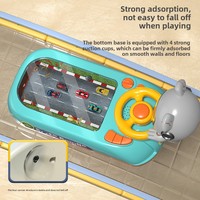 Simulation de jeu de course de bureau éducatif pour enfants avec volant aventure jouet de conduite en plastique