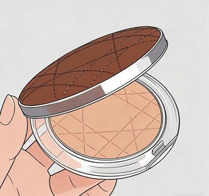 Luxurious beauty cosmetics create a perfect makeup look. Eye shadow, lipstick, face cream, concealer and setting powder - Product Image 3